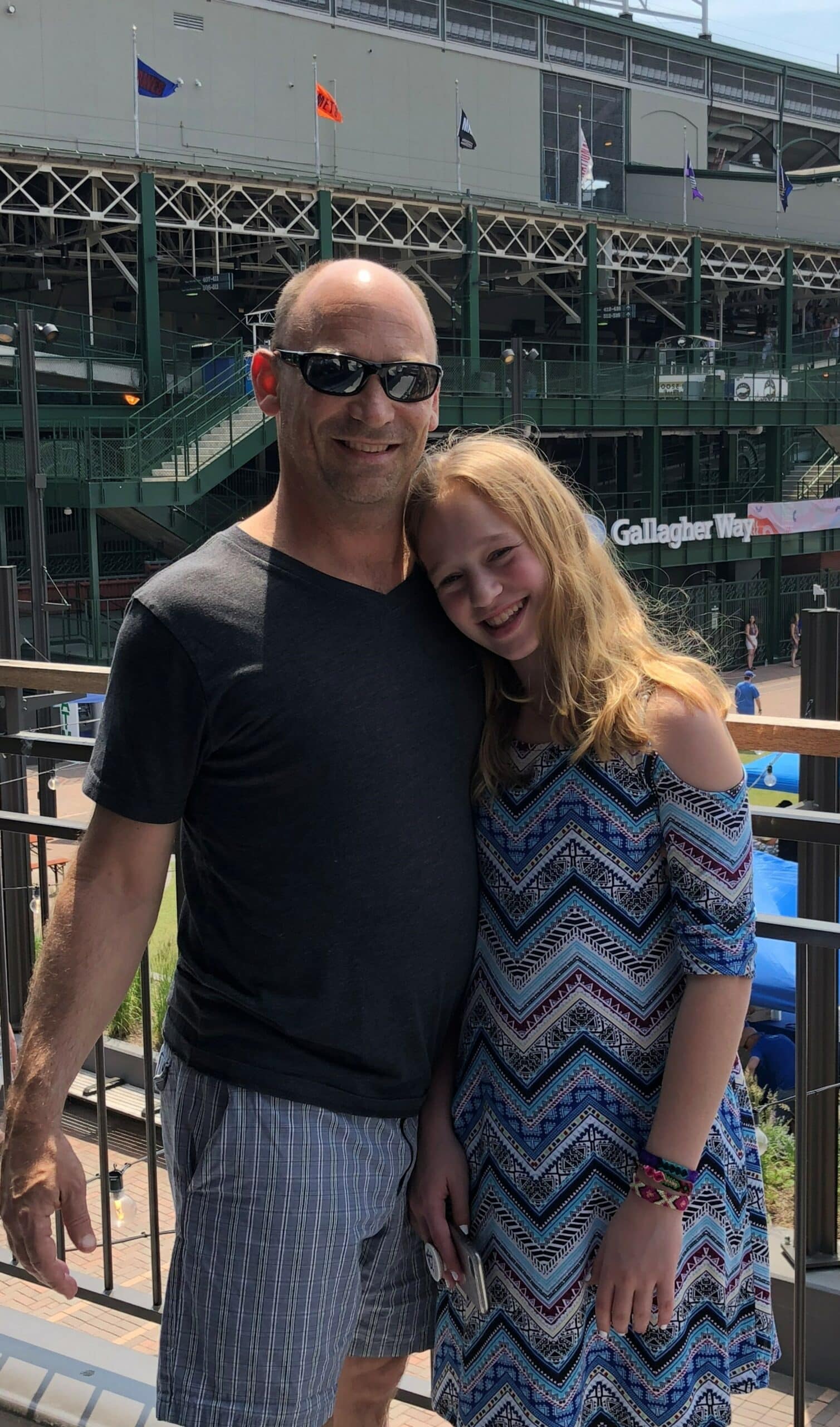 David-daughter-Cubs game