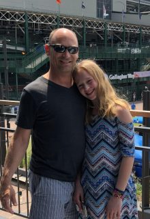 David-daughter-Cubs game