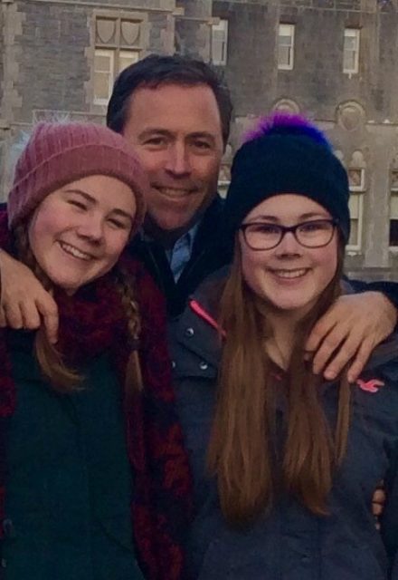 Mike with nieces